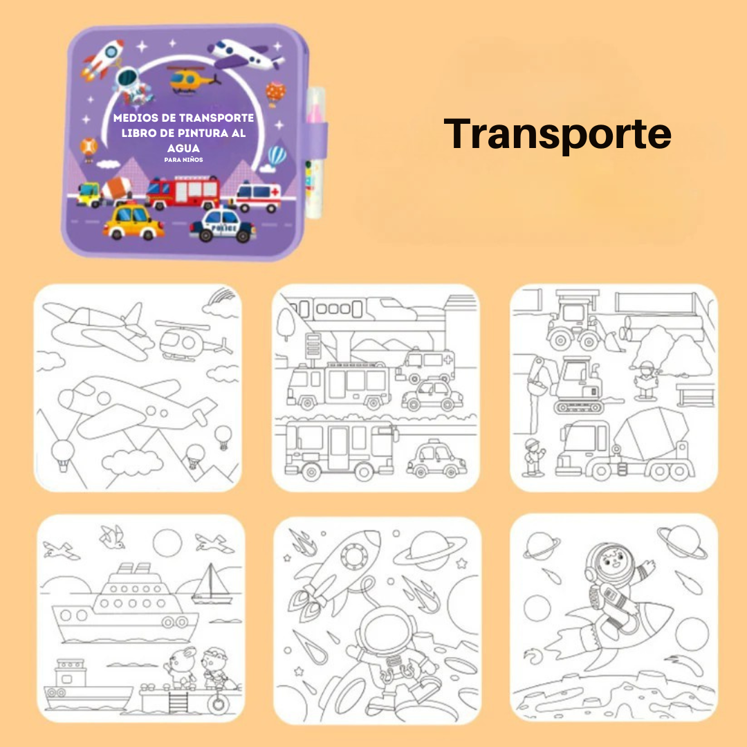 Aquapinta™ – Libro de pintura al agua reutilizable