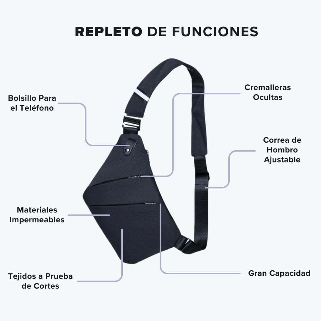 Bolso Bandolera Antirrobo