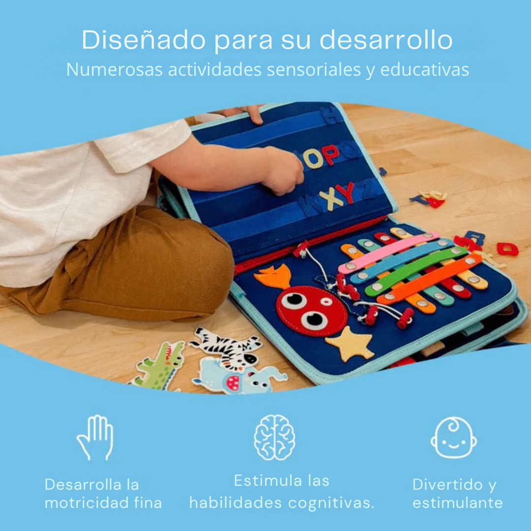 ManosListas™ – Libro Montessori de actividades portátil
