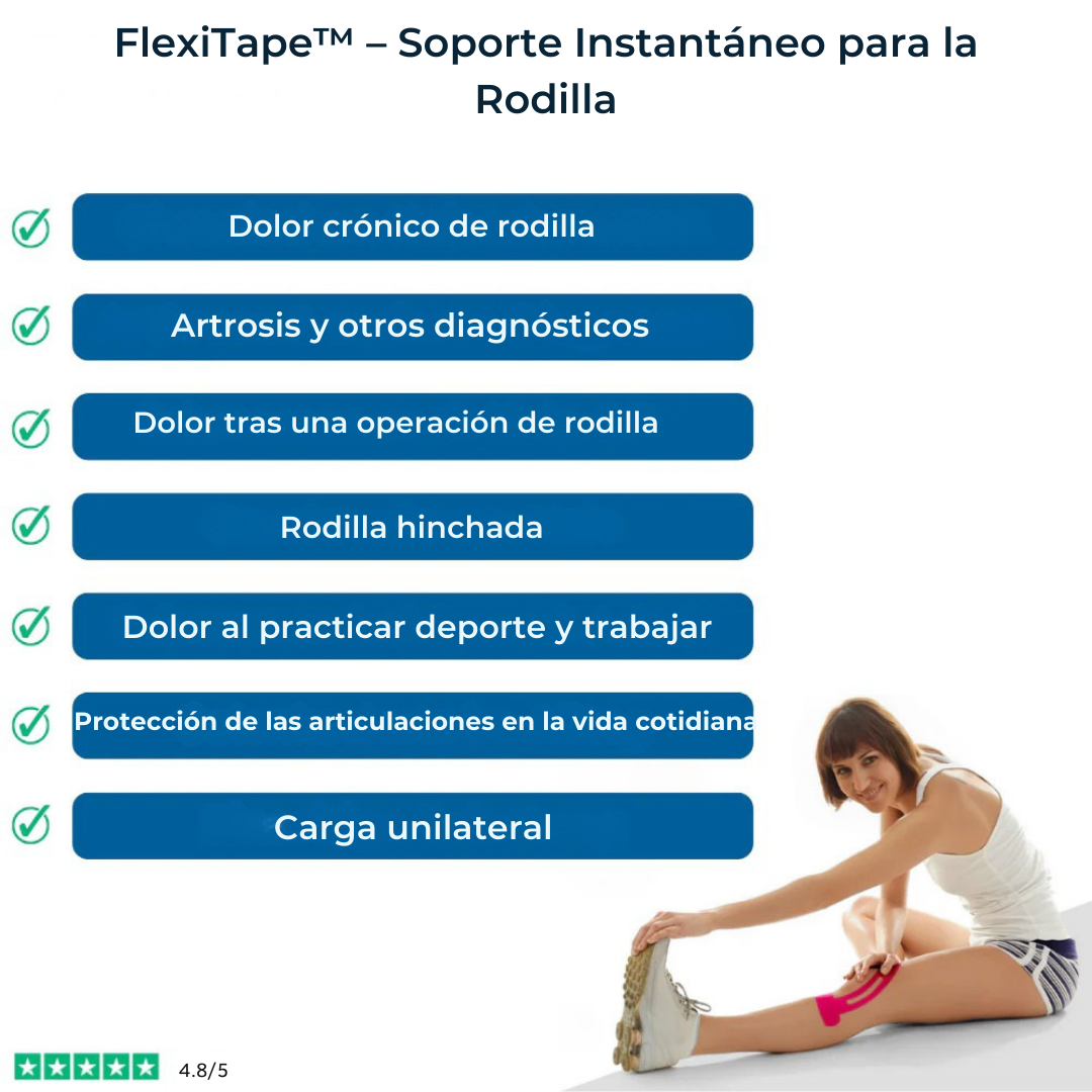 FlexiTape™ – Soporte Instantáneo para la Rodilla