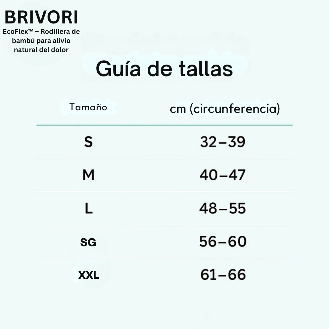 EcoFlex™ – Rodillera de bambú para alivio natural del dolor