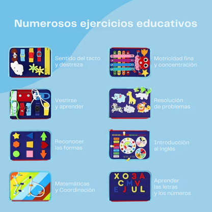 ManosListas™ – Libro Montessori de actividades portátil