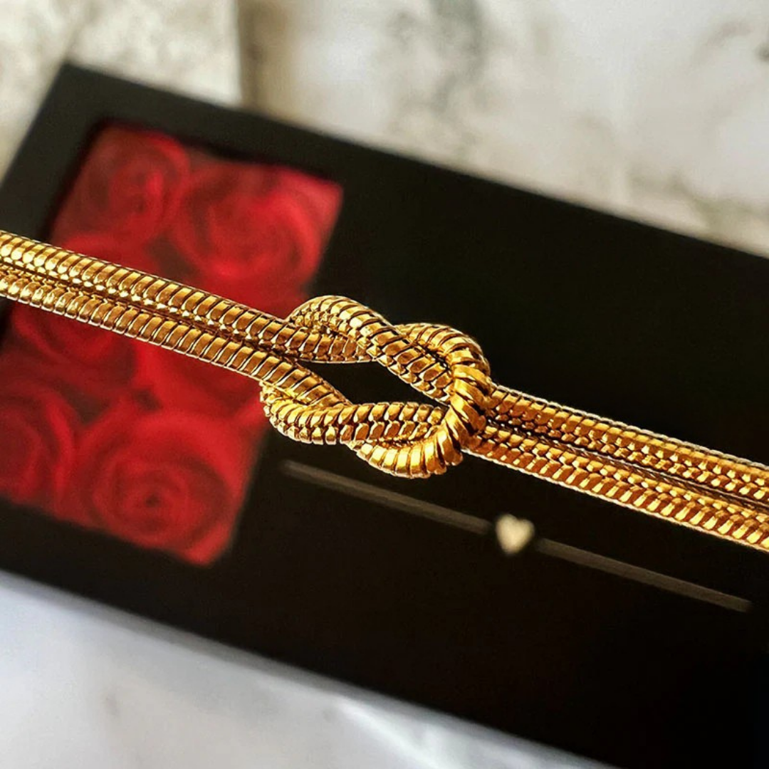 Eterno Lazo™ – Pulsera de Pareja con Nudo