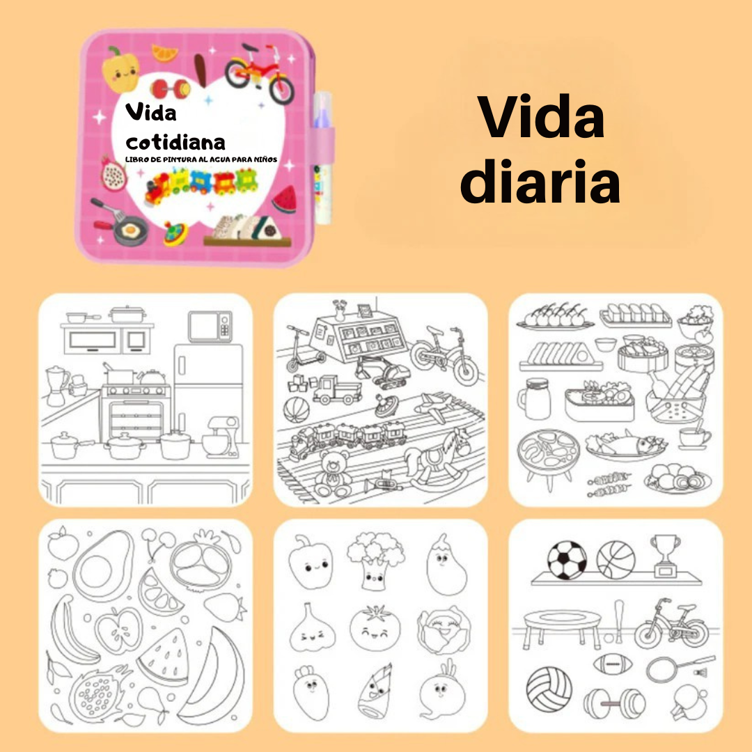 Aquapinta™ – Libro de pintura al agua reutilizable