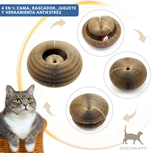 CocoGato™ – Refugio modular antiestrés con rascador