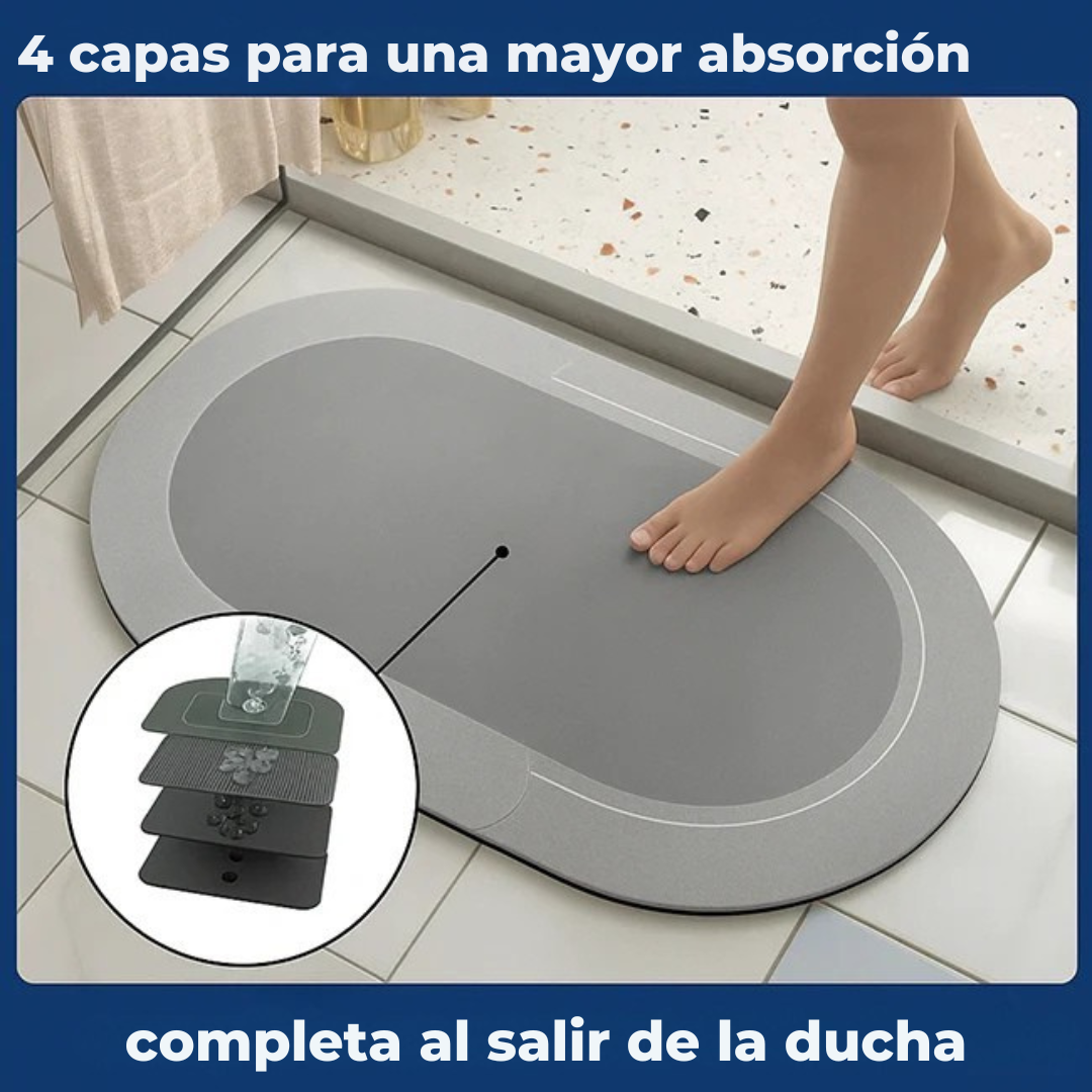 DryStep™ – Tapete de baño antideslizante ultra absorbente