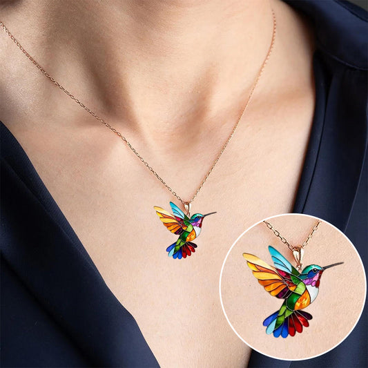 Colibrina™ – Collar multicolor de colibrí