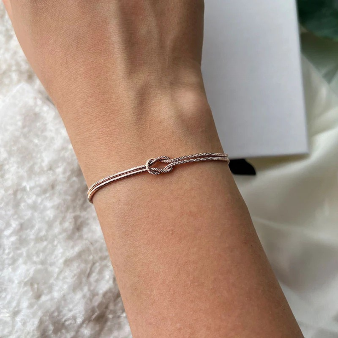 Eterno Lazo™ – Pulsera de Pareja con Nudo