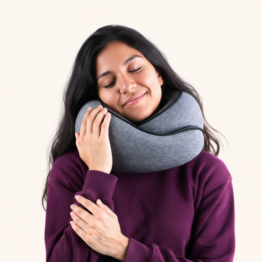 AeroRest™ – Almohada de Viaje Ergonómica