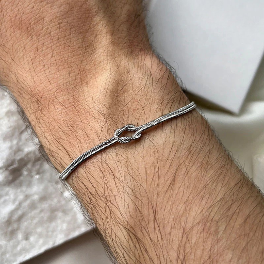 Eterno Lazo™ – Pulsera de Pareja con Nudo