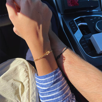 Eterno Lazo™ – Pulsera de Pareja con Nudo