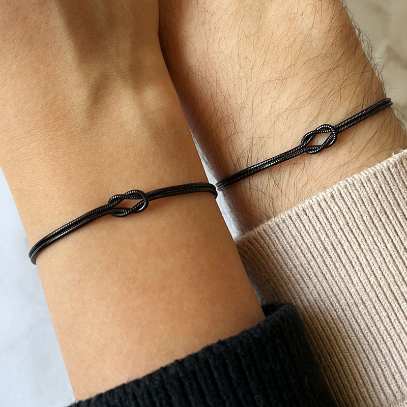 Eterno Lazo™ – Pulsera de Pareja con Nudo