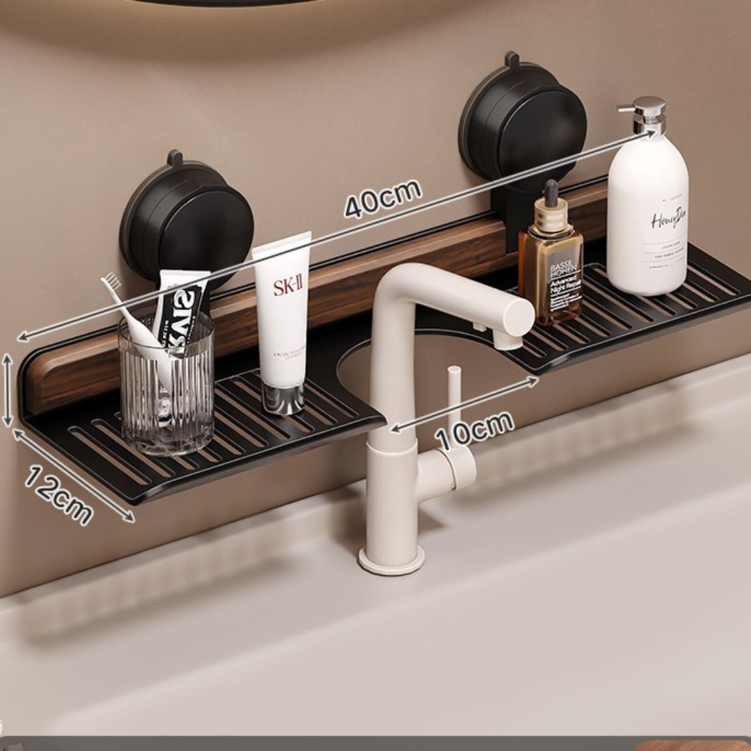 AquaShelf™ – Organizador de fregadero con ventosa