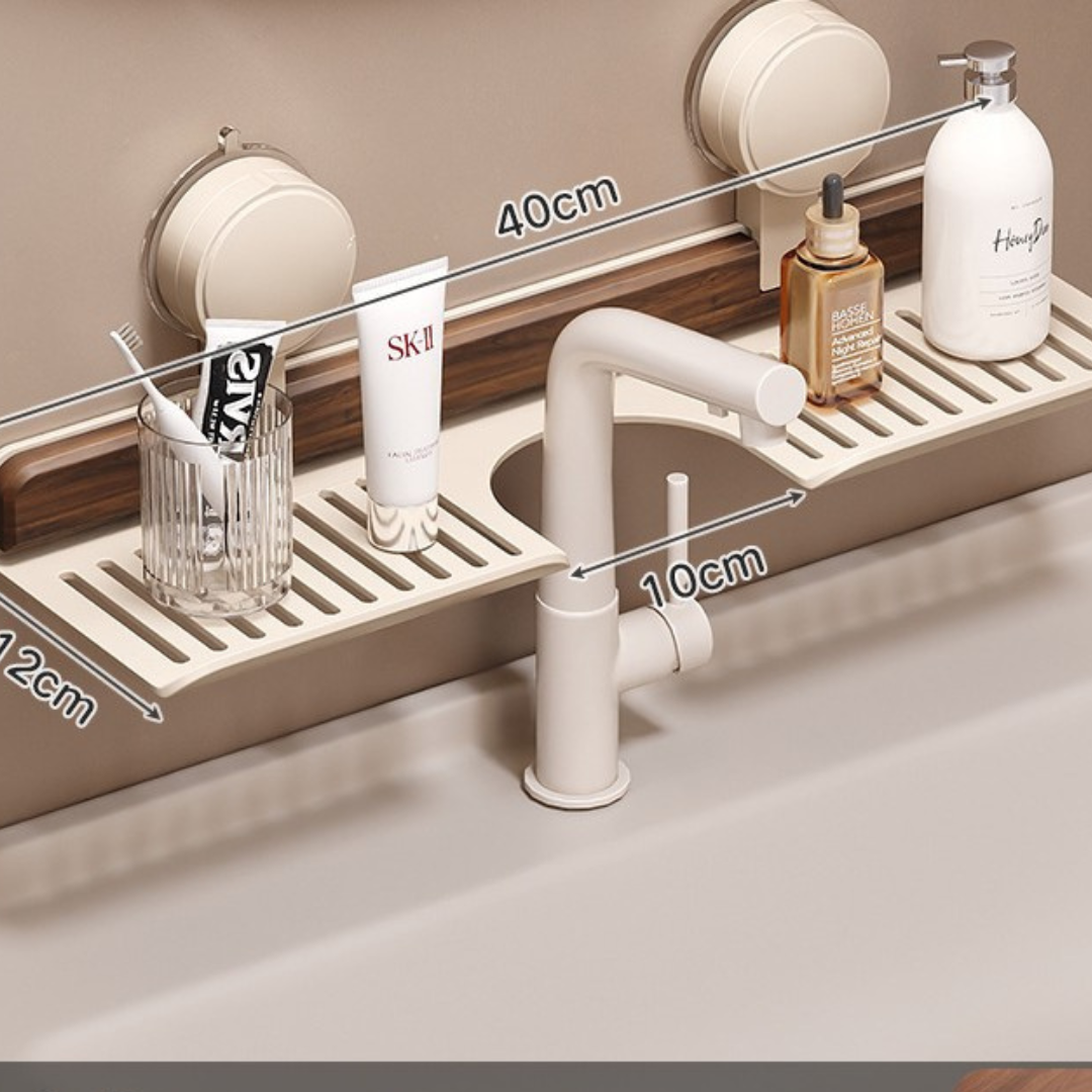 AquaShelf™ – Organizador de fregadero con ventosa