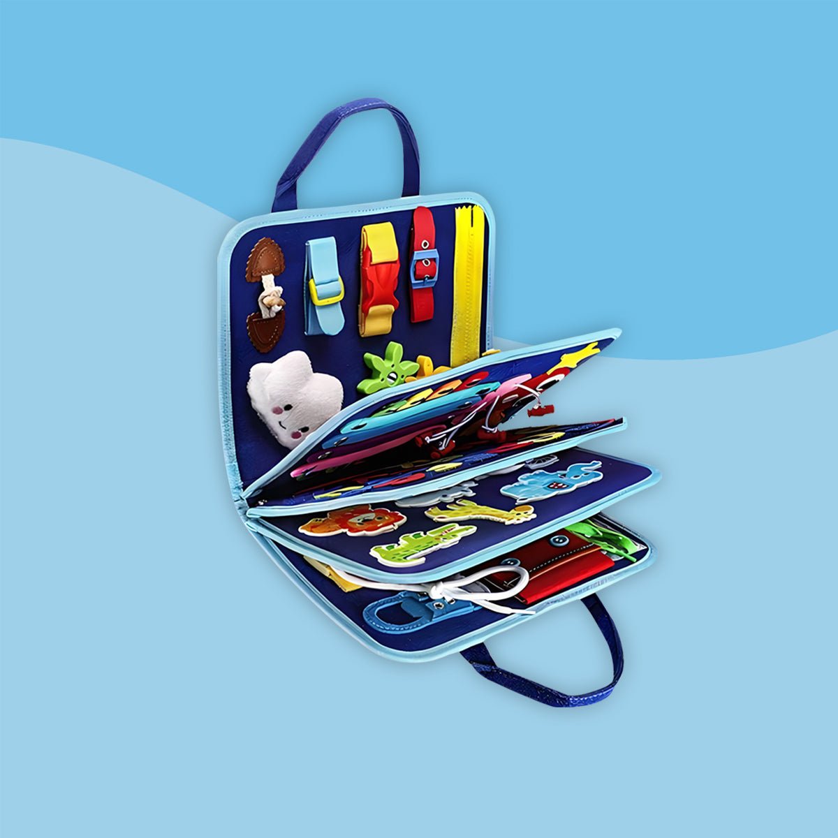 ManosListas™ – Libro Montessori de actividades portátil